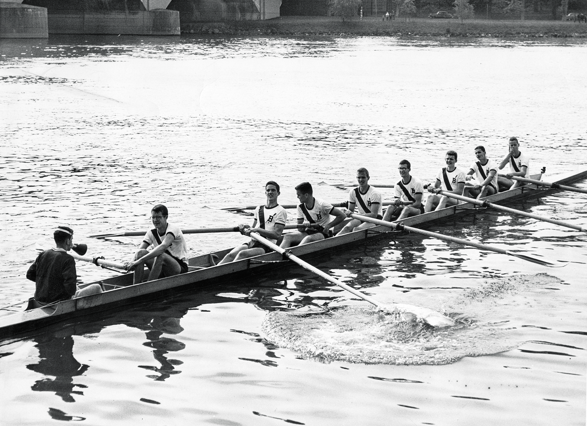 1960 crew on the water